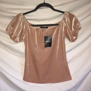 Light Pink Velvet Top